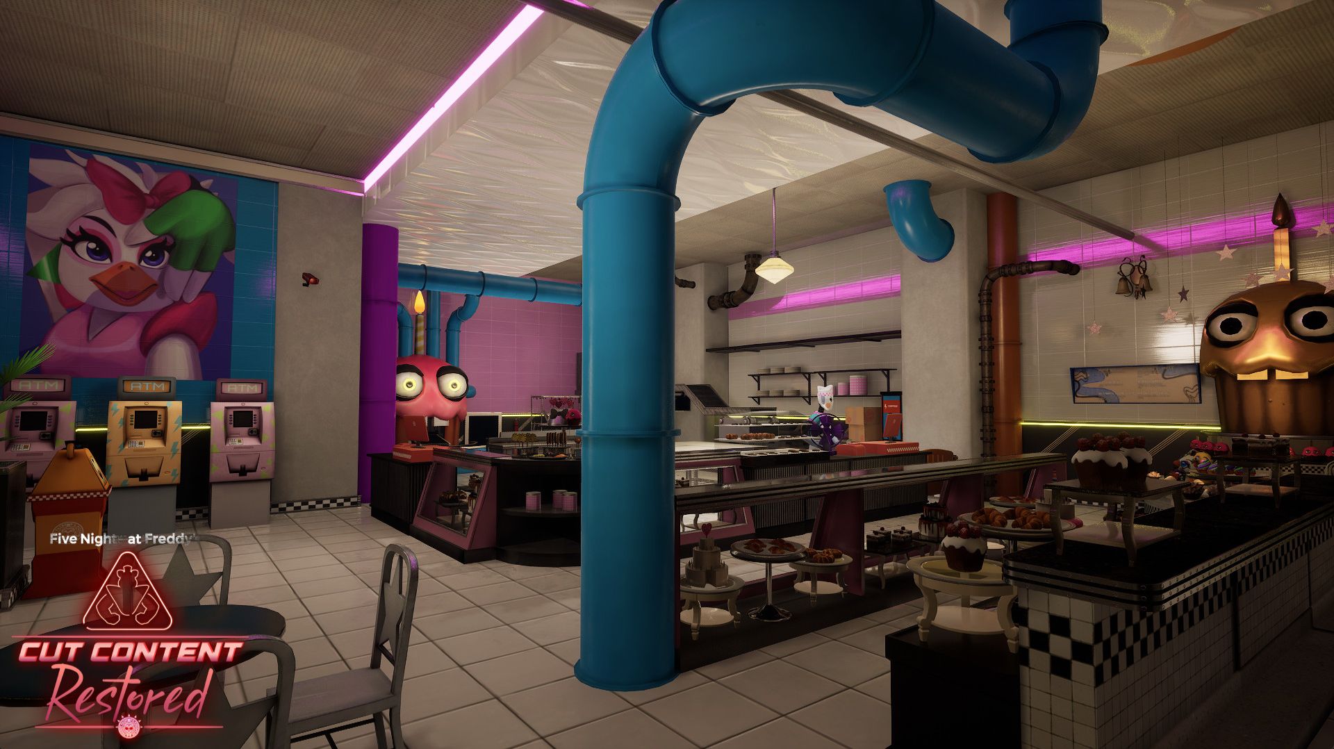 Five Nights At Freddy's Security Breach  Cut Content Restored с Hard AI часть  4