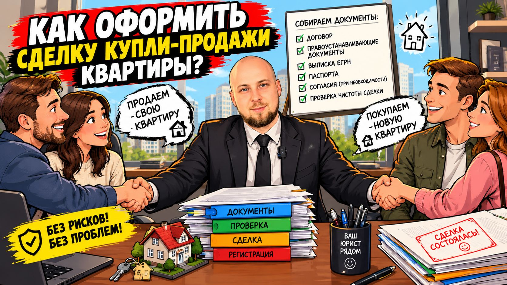 Как оформить сделку купли-продажи квартиры? Полный разбор от юриста!