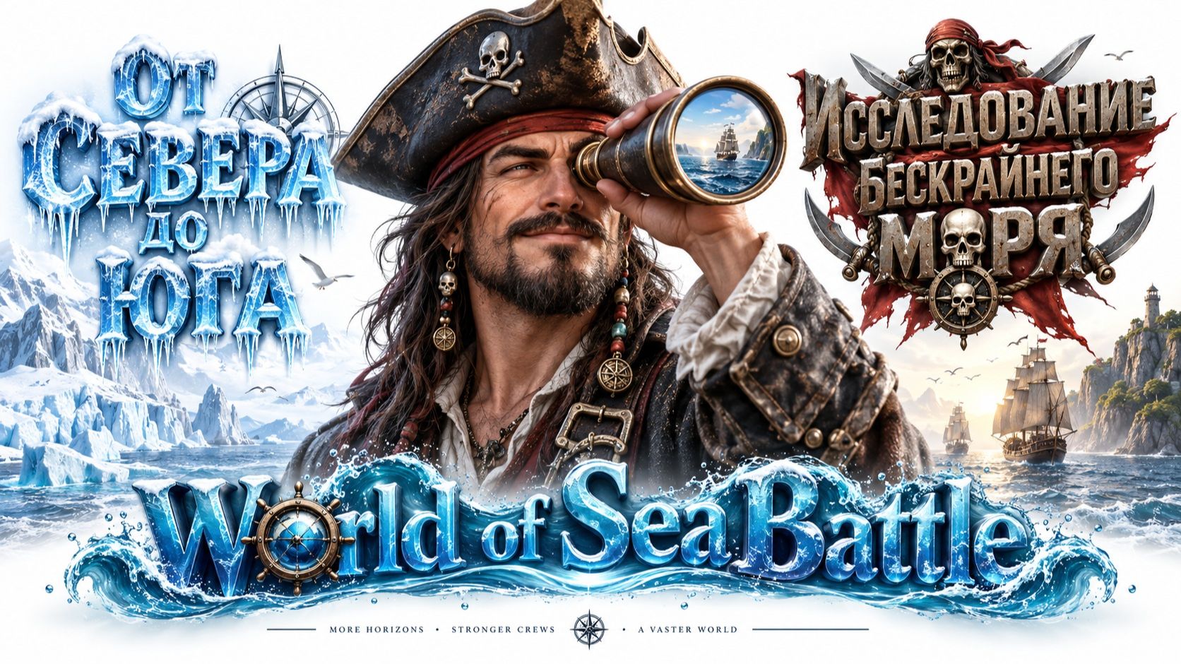 World Of Sea Battle. Обзор бескрайнего моря. WoSB, часть 1 (от севера до юга).