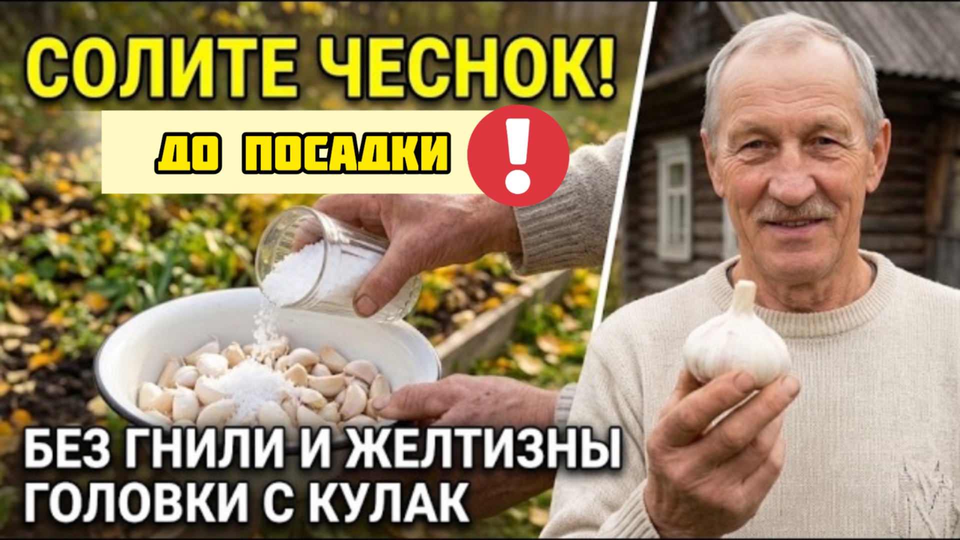 НЕ сажайте чеснок под зиму, пока не сделаете ЭТО с солью!
