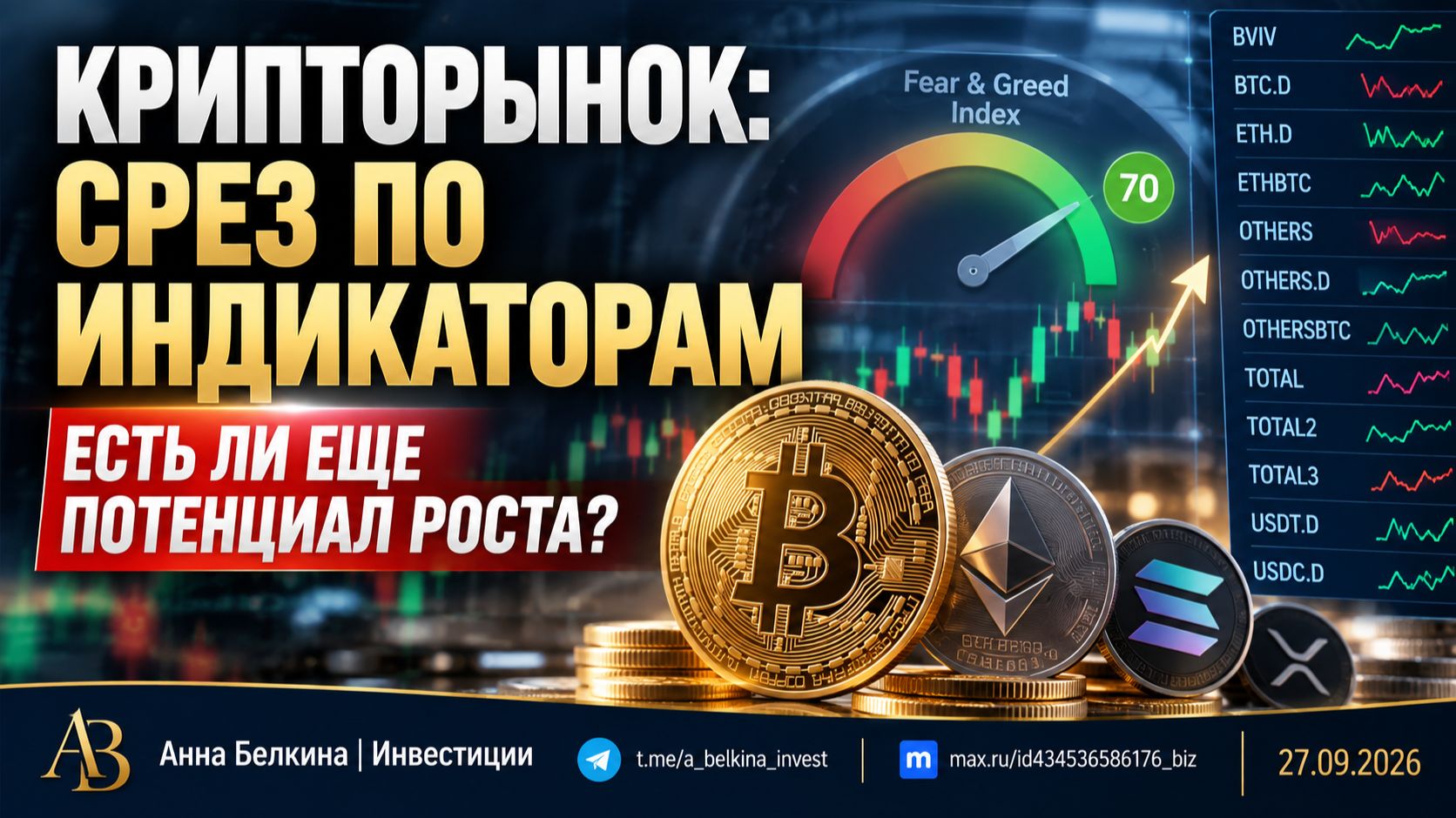 Крипторынок: срез по индикаторам — есть ли еще потенциал роста?