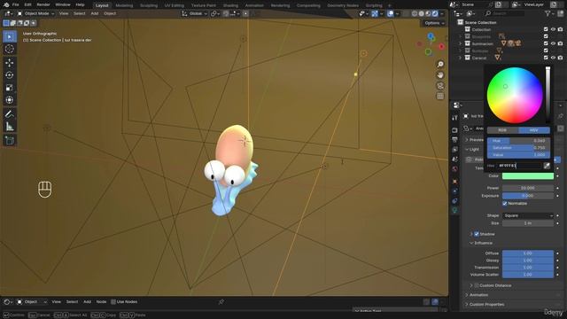 Introduction To 3D Characters Modeling In Blender 154. Lighting