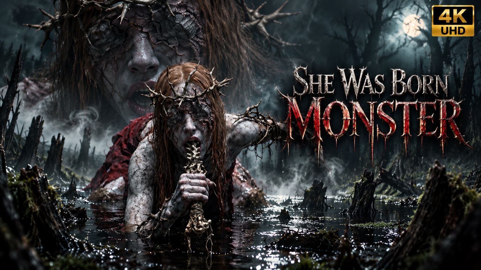 Она родилась монстром / She Was Born Monster (Full Dark Fantasy Movie 4K)