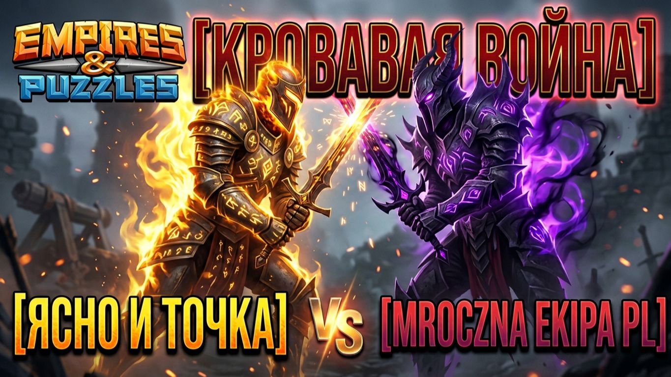 ВОЙНА // [Я.]СНО и ТОЧКА Vs MROCZNA EKIPA PL #empiresandpuzzles #империяпазлов