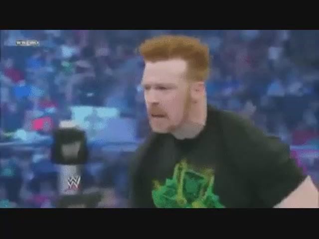WWE 2011 Sheamus Beat Fat Nigger Mark Henry.Шеймус избивает трусливого жирного негра Марка Генри.11D