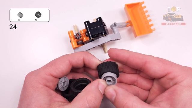 LEGO Technic Skid-Steer Loader (30710) пошаговые инструкции сборки