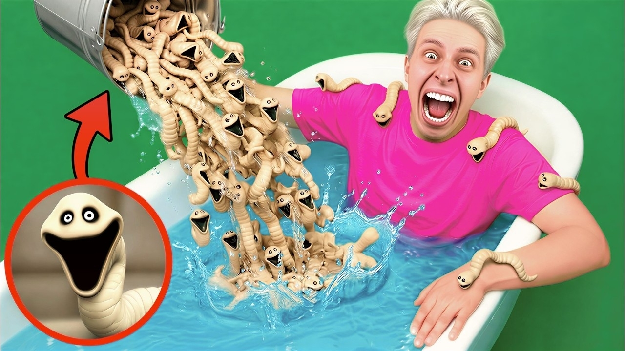 я кинул в ванну ВСЕ БОМБОЧКИ HUNGRY WORM И ДРУГИХ в 3_00 НОЧИ ! Аришнев