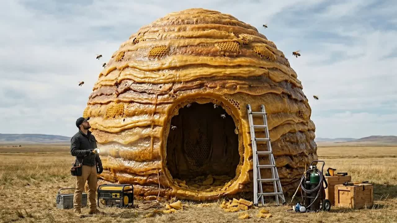 I Built A Luxury Spa Inside A Giant Beehive! 🐝🍯