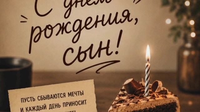 С Днём рождения, Сын.