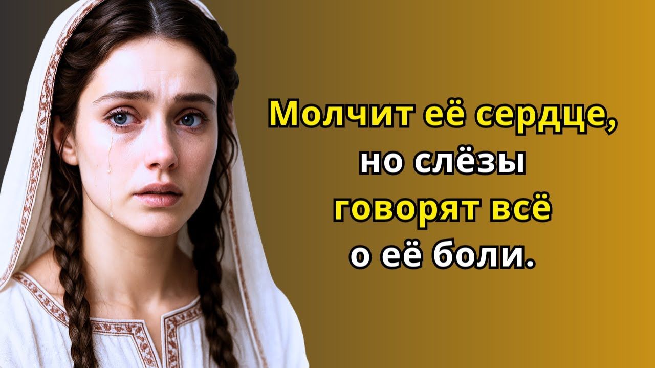 #Она молчит, но её тишина кричит о буре, что творится в её душе.#