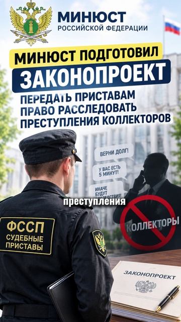 Приставы будут сажать коллекторов - Минюст готовит законопроект который изменит всё