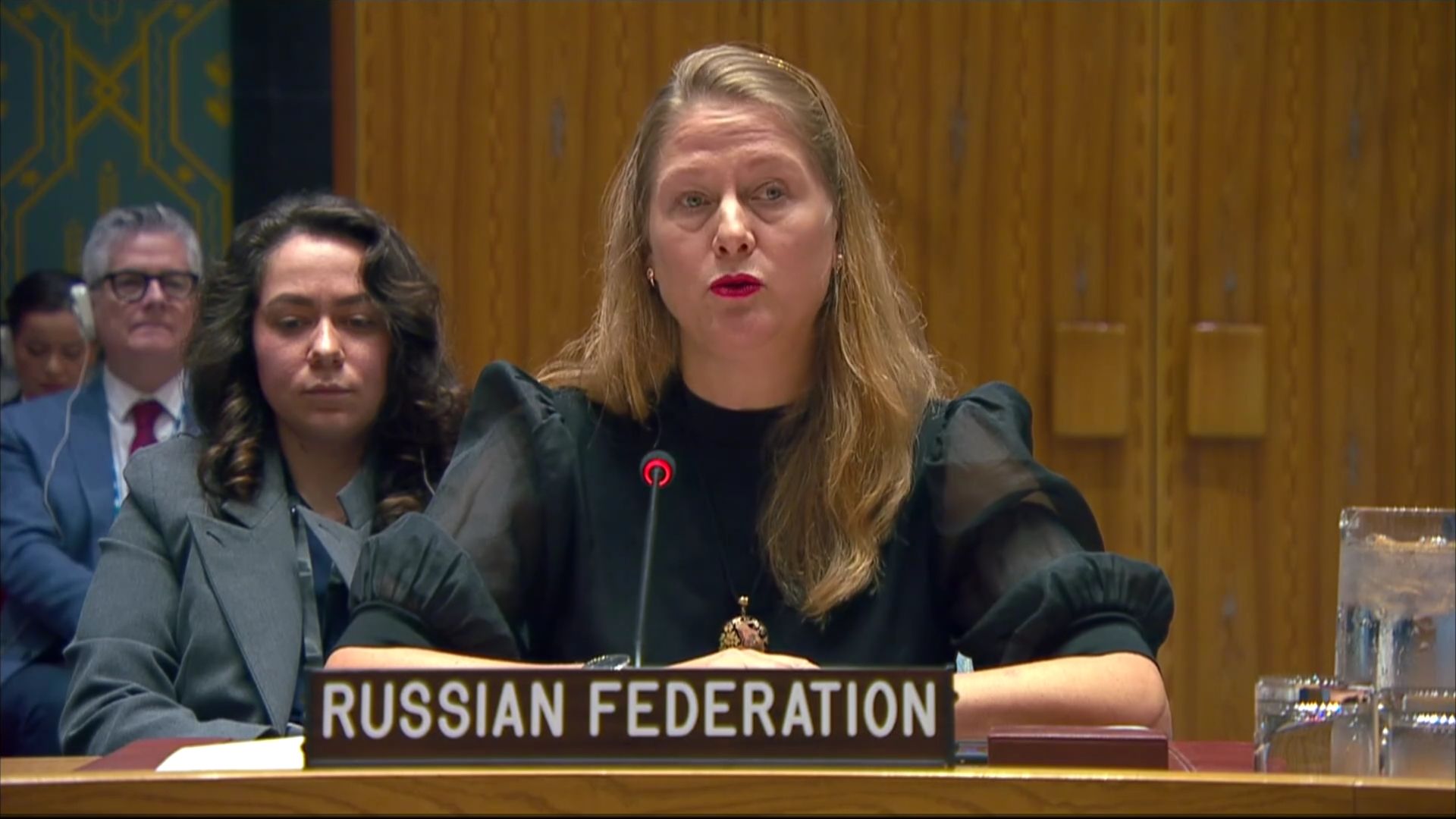 Зам. Постоянного представителя М.В.Заболоцкая в СБ ООН по делам беженцев Б.Салеха, 25 сентября 2026