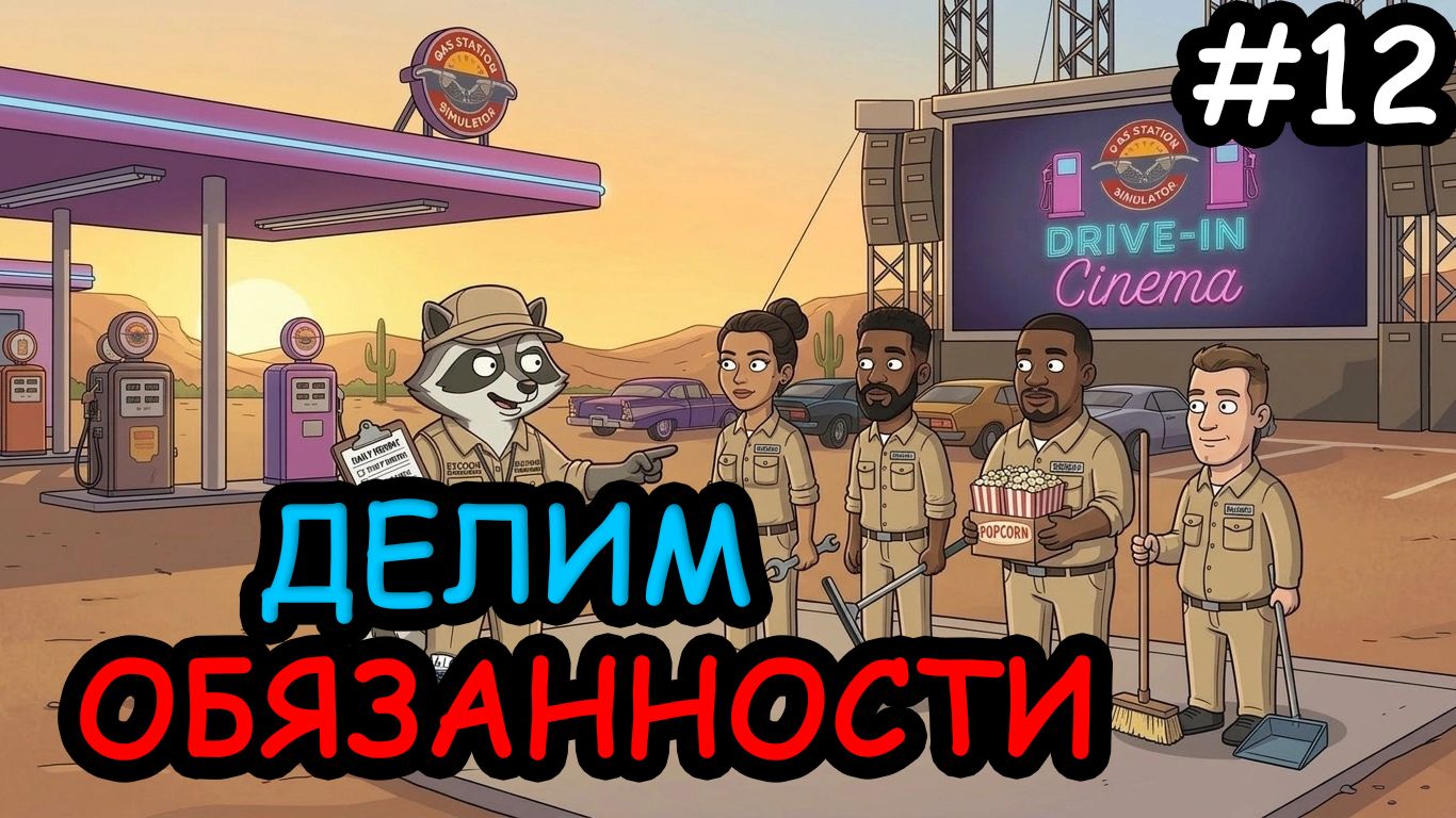 РАЗДЕЛИЛИ СОТРУДНИКОВ НА 2 СМЕНЫ! #12 (Gas Station Simulator)
