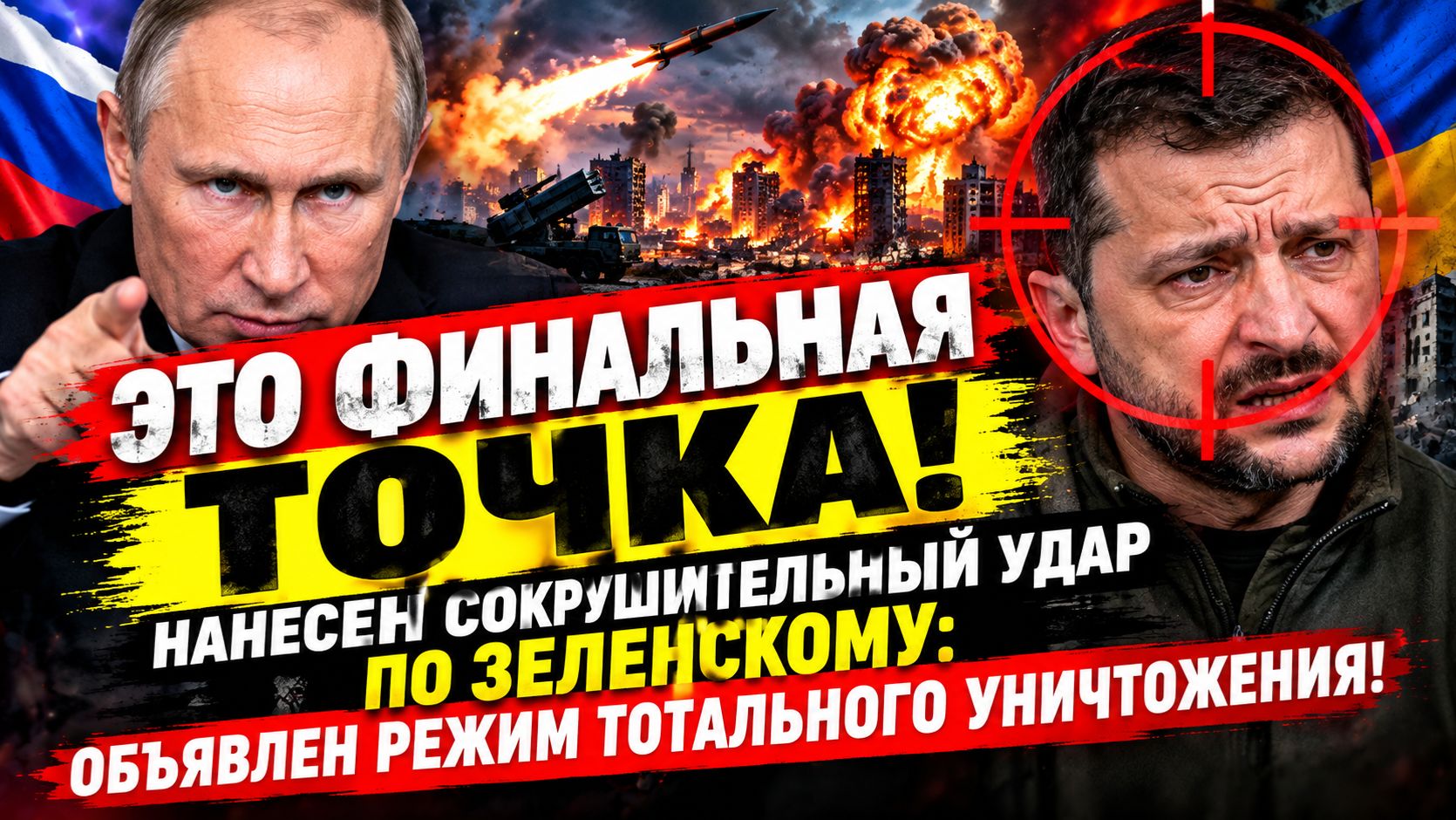 «ЭТО ФИНАЛЬНАЯ ТОЧКА!» Нанесен сокрушительный удар по Зеленскому:  режим тотального уничтожения!