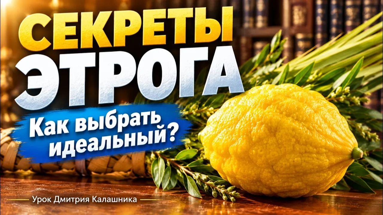 Как выбрать кашерный красивый этрог на рынке? Причины, приводящие к негодности этрога. Суккот