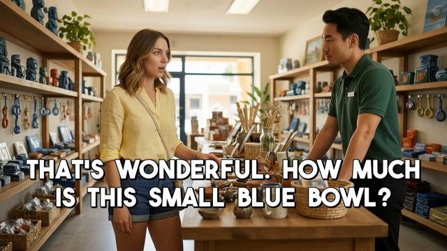 Buying Souvenirs In A Local Shop