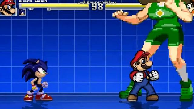 M.U.G.E.N Mario & Sonic Vs Giant Daisy