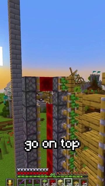 Самый Быстрый Лифт в Майнкрафт! #shorts #шортс #майнкрафт #minecraft