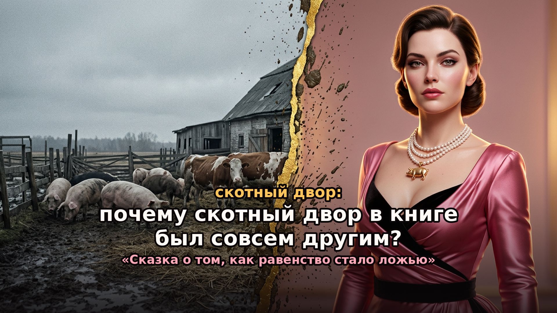 Скотный двор: Шедевр Скотный двор в книге был совсем другим?
