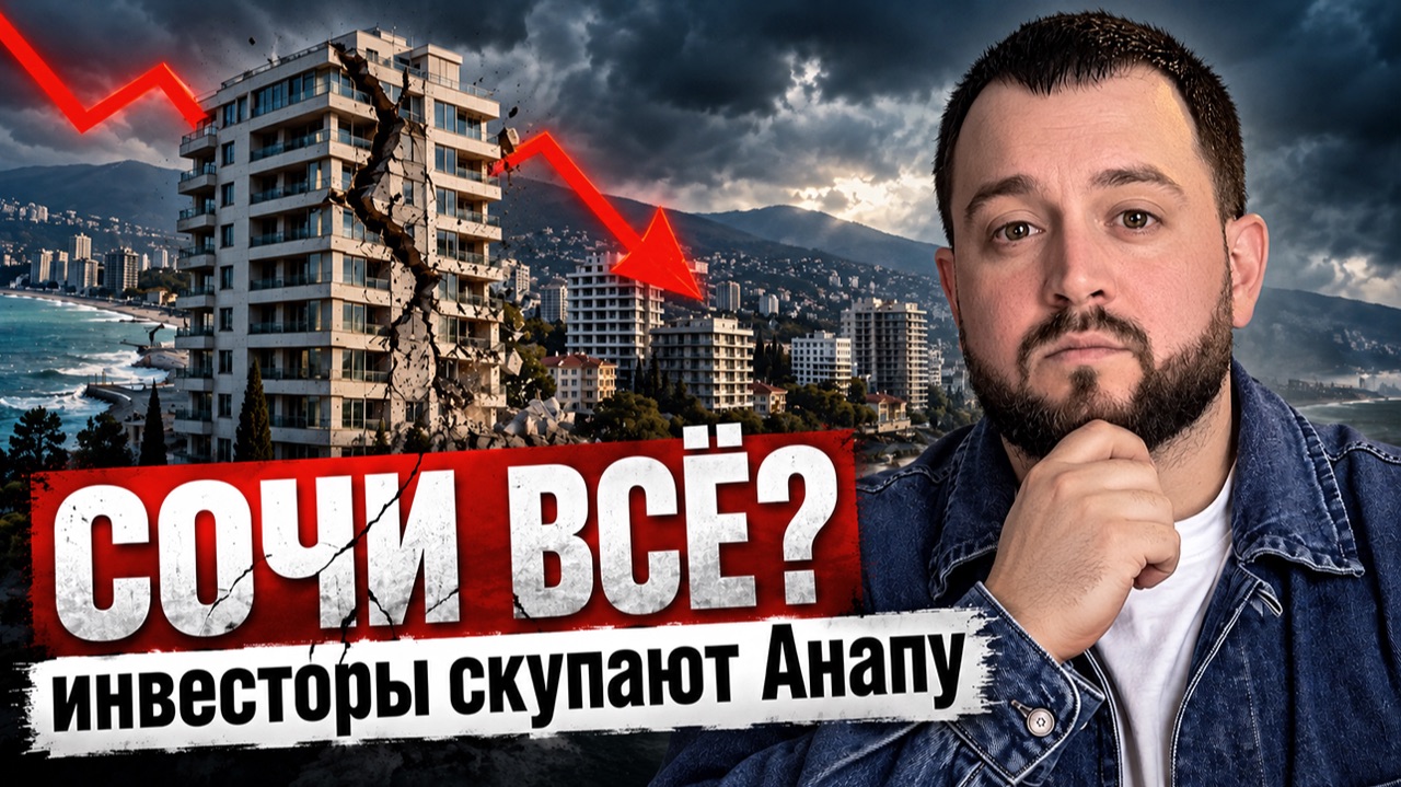 Доходность в Сочи упала на 40%: почему инвесторы выбирают Анапу