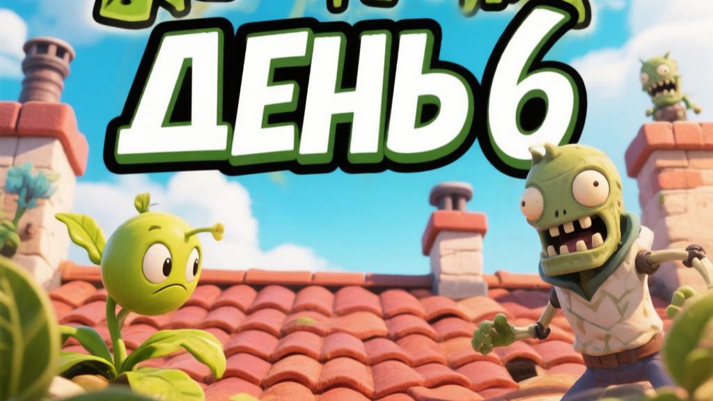 Растения ☘️ против Зомби 🧟. Крыша. День 6.