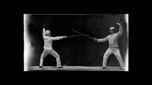 Escrime (Two Fencers) (1890) | Этьен-Жюль Маре | Фехтование (Два фехтовальщика)