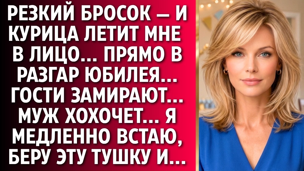 ИСТОРИИ ИЗ ЖИЗНИ/Свекровь кинула в меня тушкой курицы на юбилее/Аудиорассказы аудиокниги жизнь муж
