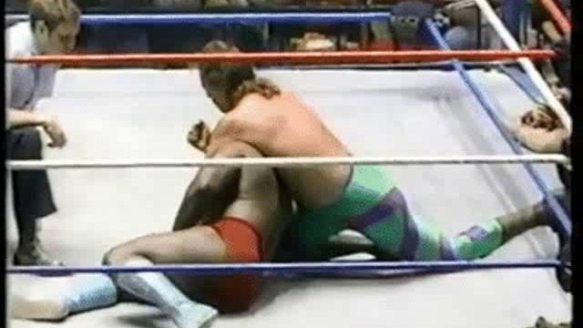 WWF 1986 Jake The Snake Roberts Vs Nigger S.D. Jones.Джейк Снейк Робертс против негра С.Д. Джонса.11