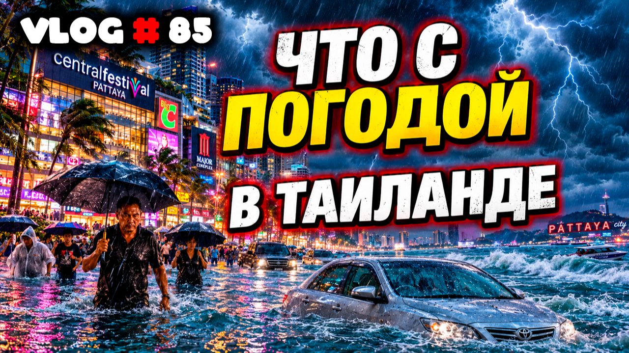 Таиланд тонет! Ливни превращают города в реки! Осторожно — новые мошенники!