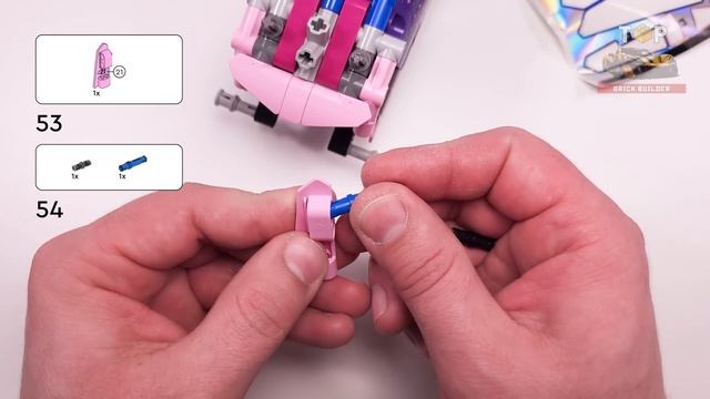 LEGO Technic Monster Jam Sparkle Smash Pull-Back (42220) — пошаговая инструкция сборки
