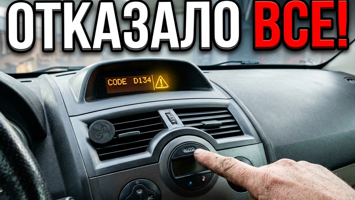 Рено Меган 2. Центральный замок, подогрев, не работает климат, заблокирован магнитола