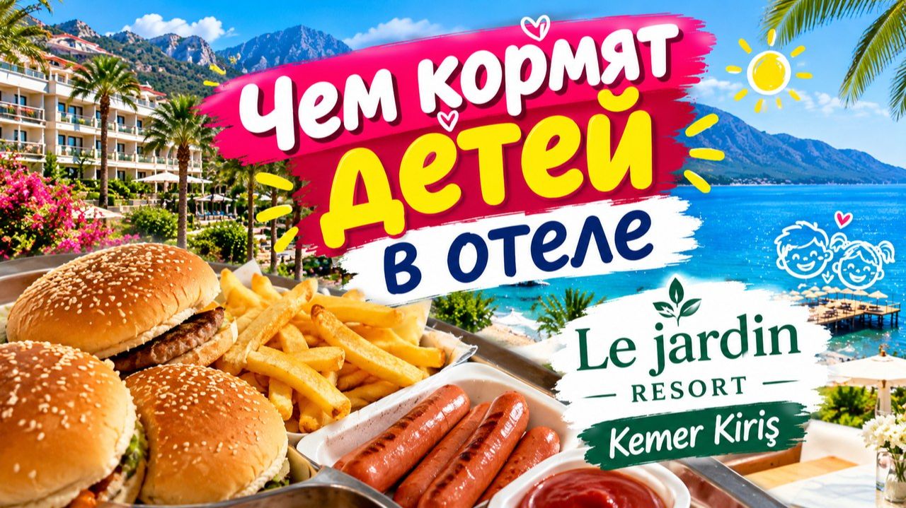Чем кормят детей в отеле Le Jardin Resort Кириш, Кемер, Анталья