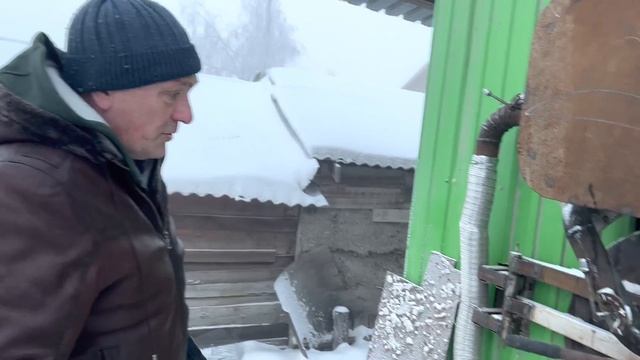 КОТЁЛ ЭКСТРЕМАЛЬНОГО ГОРЕНИЯ -50 мороза топка в 3 дня 1 раз жара 🥵 на объекте