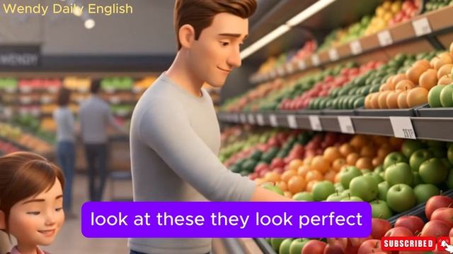 Family Shopping At The Supermarket