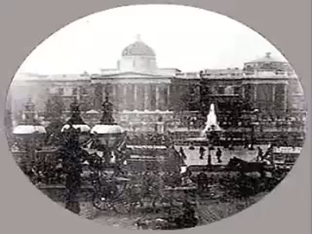 London's Trafalgar Square (1890) | Уильям Карр Крофтс, Вордсворт Донисторп | Трафальгарская площадь