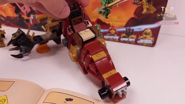 LEGO NINJAGO Dragons Rising Heatwave Transforming Lava Dragon (71793) [479 деталей] Инструкции сборк