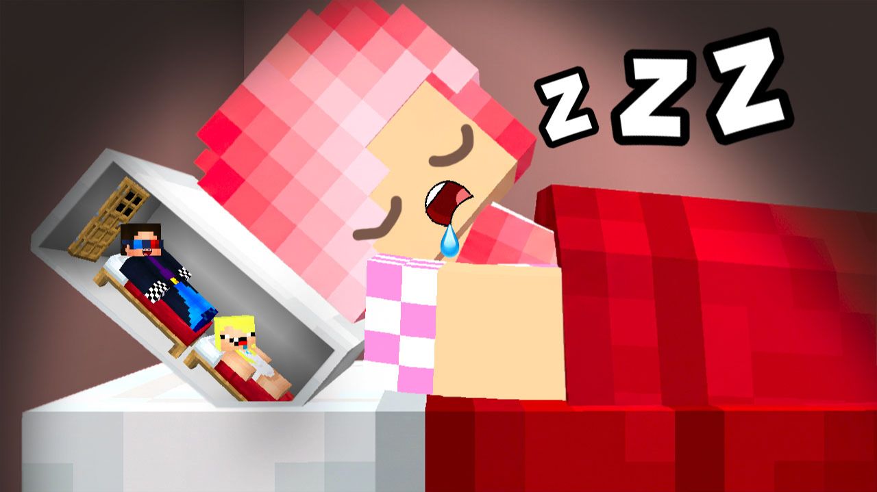 🛌ПОСТРОИЛИ ДОМ В ПОДУШКЕ ДЕВУШКИ В МАЙНКРАФТ! ШЕДИ MINECRAFT