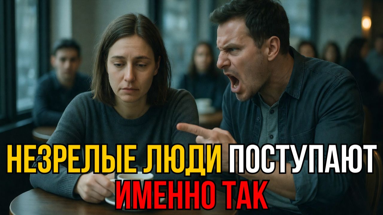 🤯 Он КРИЧАЛ на нее при всех | 3 ГЛАВНЫХ признака эмоциональной незрелости