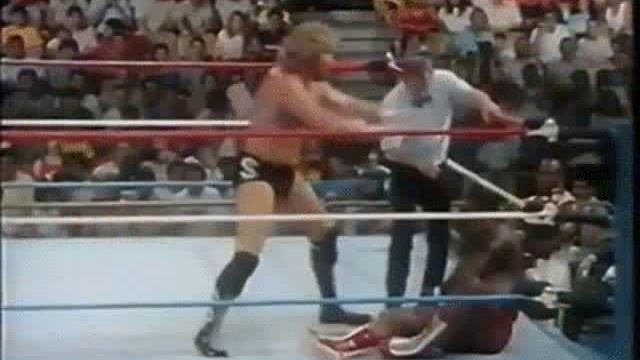 WWF Ted DiBiase Vs Black SD Jones.SuperStars 1987.Миллионер Тед Дибиаси против негра СД Джонса.11Dea