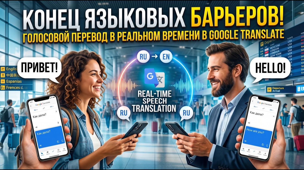 Конец языковых барьеров： в Google-переводчик добавили перевод речи в реальном времени
