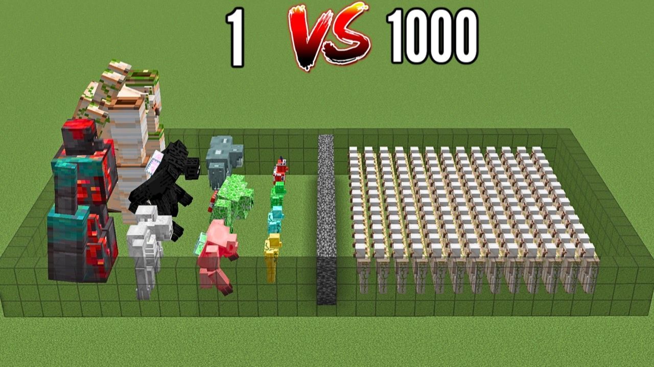 ВСЕ ГОЛЕМЫ против 1000 ЖЕЛЕЗНЫХ ГОЛЕМОВ  в Майнкрафте!!!