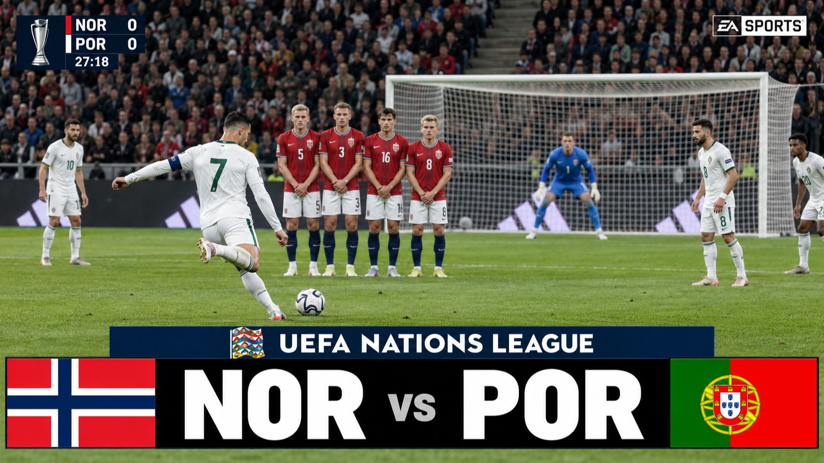 Норвегия — Португалия | UEFA Nations League 2026/27 | Nations League Match | FC26 Gameplay