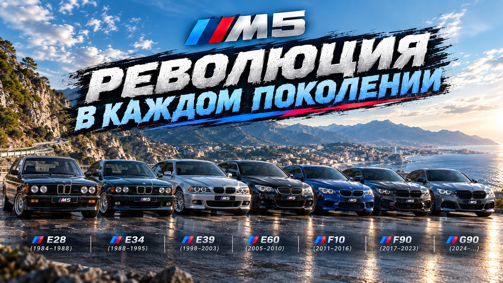 Все поколения BMW M5! Революция ВСЕГДА!