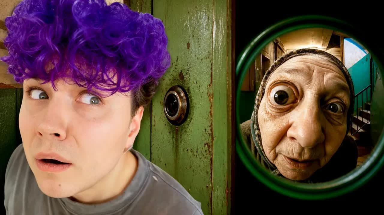 НЕ ОТКРЫВАЙ ДВЕРЬ этой БАБКЕ в 00 00!!!!☠️