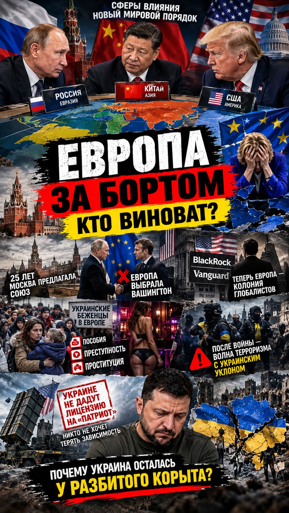 Конец глобального мира: Трамп сблизил Россию с Китаем, а Европу сделал колонией