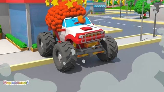 Машинки мультфильм грузовик, трактор