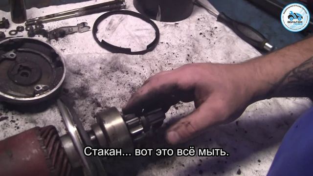 Разбор и диагностика стартера техники JCB.