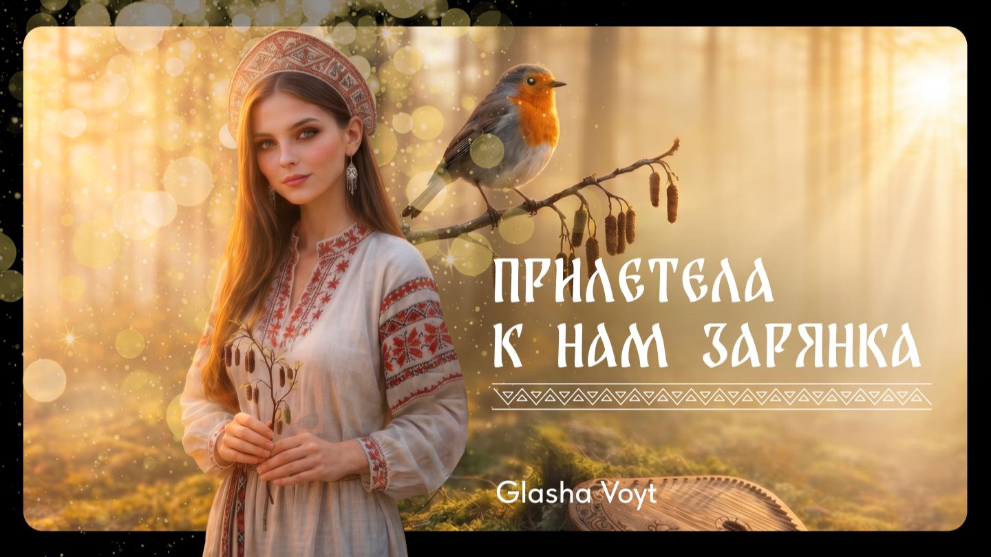 Glasha Voyt  — Прилетела к нам зарянка (Lyric Video) | Премьера 2026 | Нео-фолк / Этно-электроника
