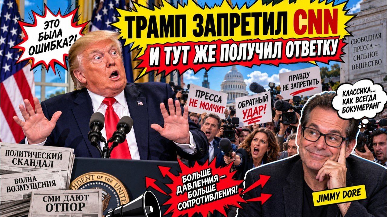 Трамп запретил CNN — и тут же получил ответку | Джимми Дор → 👤 #ДП_NEWS →