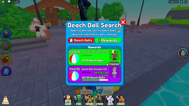 Где найти ВСЕ 30 МЯЧЕЙ в ТТД роблокс | Toilet Tower Defense Roblox | БЕСПЛАТНЫЙ UGS Beach Ball Pal